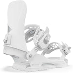 Union Women's Juliet Snowboard Binding - White snowboard binding with a distinctive circular metal component on the strap.