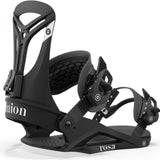 Union Women's Rosa Snowboard Binding - Black snowboard binding with white lettering and logo on straps.
