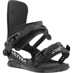 Union Women's Ultra Snowboard Binding - 2024 model with a sleek black design and silver hardware accents.