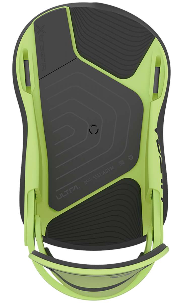 Union Women's Ultra Snowboard Binding - 2024 binding with a sleek black baseplate and silver buckles.