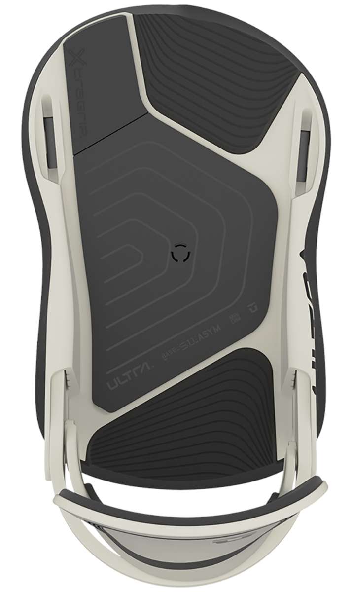 Union Women's Ultra Snowboard Binding - 2024 binding with a sleek black baseplate and silver buckles.