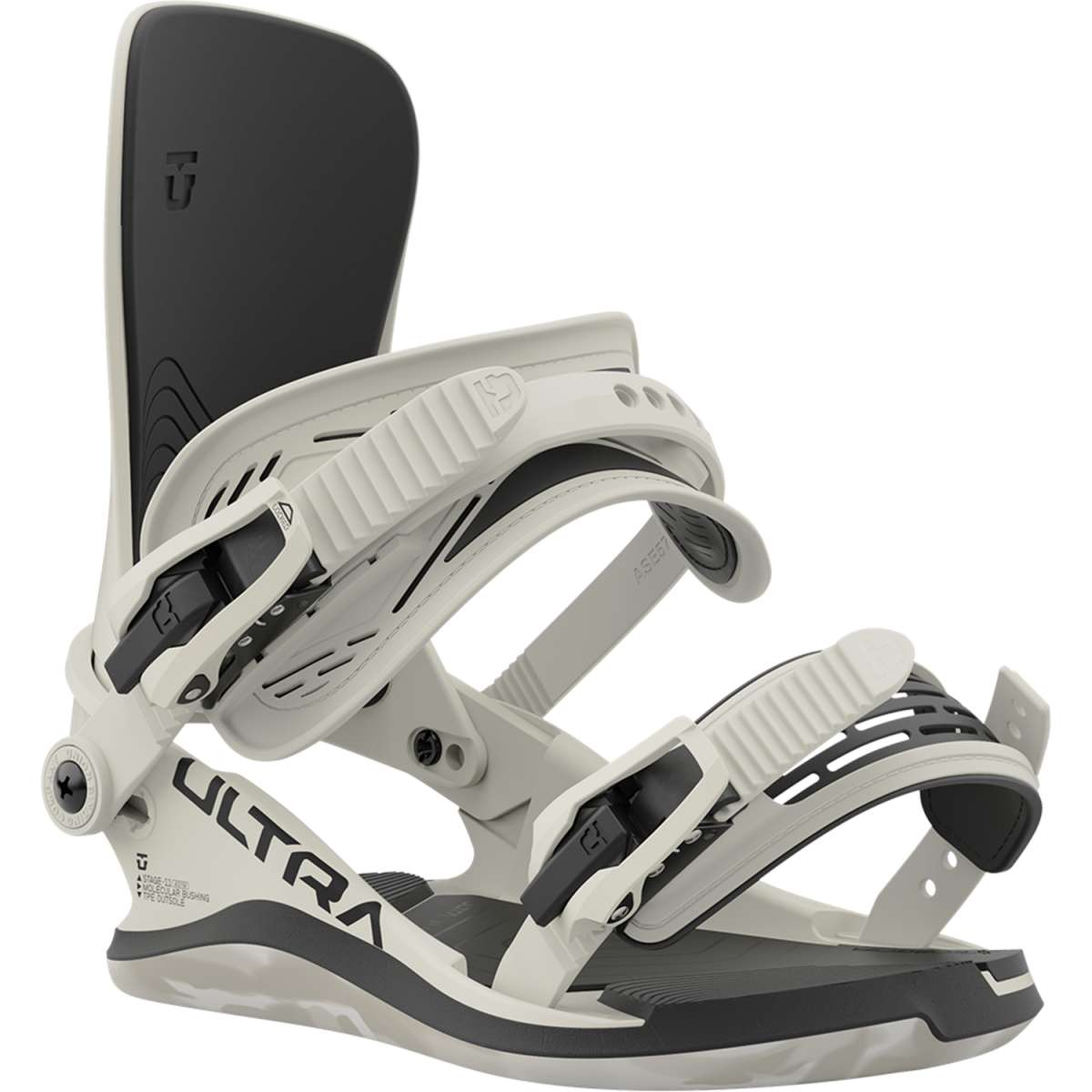 Union Women's Ultra Snowboard Binding - 2024 model binding with a sleek black base and silver buckles.