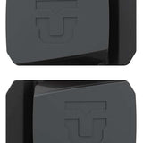 Union Snowboard Wall Mount 2023-2024 - A black wall mount with a silver metal bracket and two screws, featuring the Union logo in white at its center.