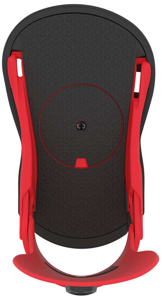 Union Strata Snowboard Binding 2024 - Black snowboard bindings with silver buckles and straps.