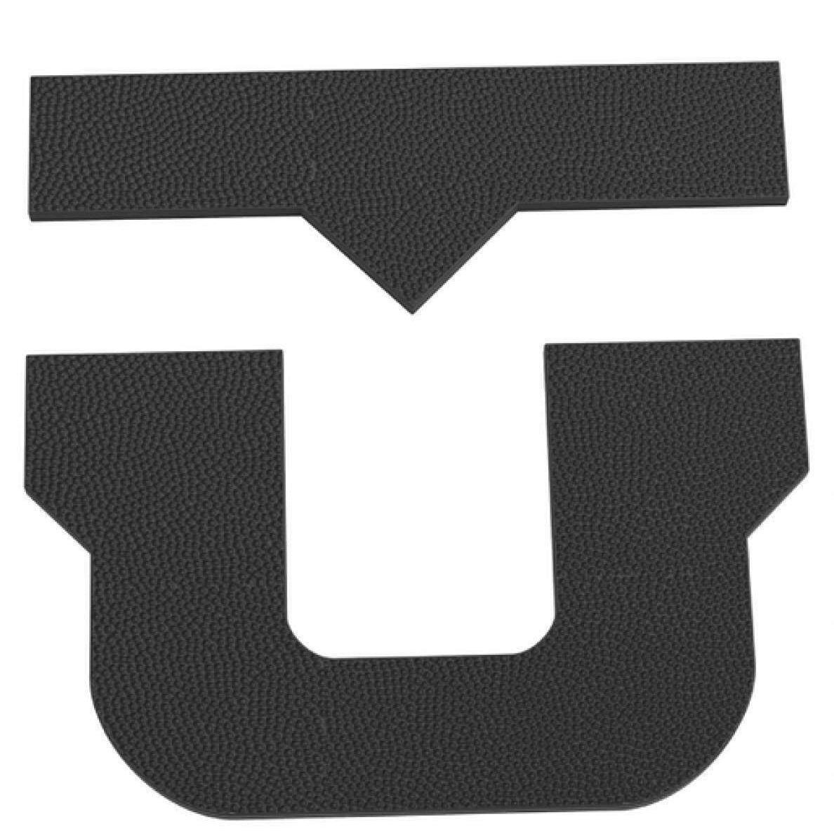 Union U Stomp Pad 2024 - Black rectangular sticker with rounded corners, featuring a textured pattern and the word "U" in bold white letters.