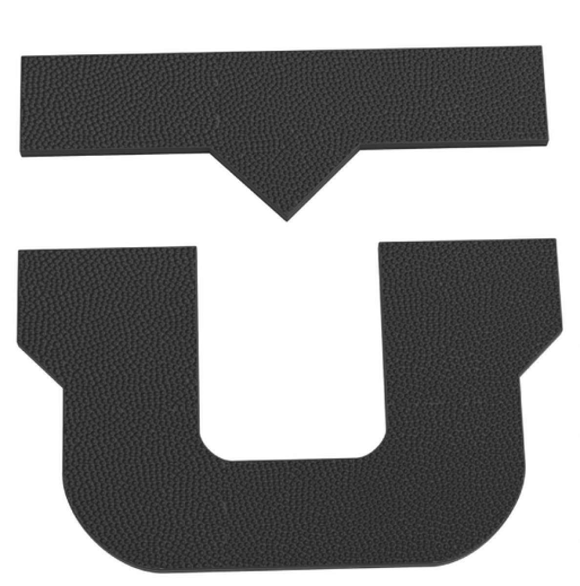 Union U Stomp Pad 2024 - Black rectangular sticker with rounded corners, featuring a textured pattern and the word "U" in bold white letters.