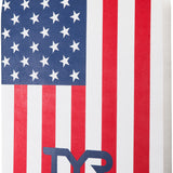 TYR USA Kickboard - Red kickboard with white stars on a blue background, featuring the word "USA" in small letters at the top.