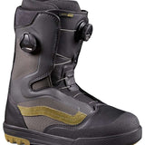 Vans Aura Pro Snowboard Boots 2023 - Black snowboard boots with a textured pattern on the side and a gold logo on the tongue.