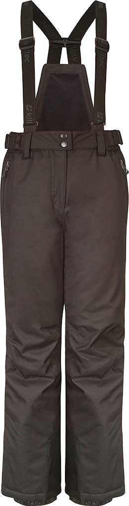 Killtec Junior Boy's Vitalyo Insulated Pants 2019-2020 - Black insulated snow pants with adjustable straps and a zippered pocket on the side.