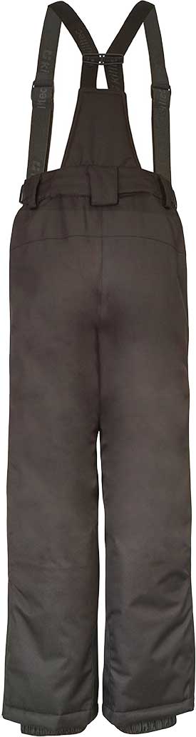 Killtec Junior Boy's Vitalyo Insulated Pants 2019-2020 - Dark gray insulated pants with adjustable straps and elastic waistband.