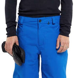 Volcom 5 Pocket Shell Pants 2024 - Black pants with a subtle white stripe on the side of each leg.
