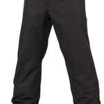 Volcom 5 Pocket Shell Pants 2024 - Black pants with a subtle white stripe on the side seam.