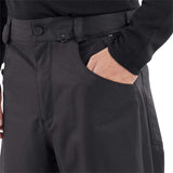 Volcom 5 Pocket Shell Pants 2024 - Black pants with zippered pockets and belt loops.