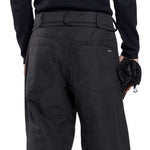 Volcom 5 Pocket Shell Pants 2024 - Black pants with a subtle white stripe on the left leg.