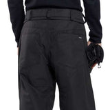 Volcom 5 Pocket Shell Pants 2024 - Black pants with a subtle white stripe on the left leg.