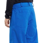 Volcom 5 Pocket Shell Pants 2024 - Solid black pants with white logo on left thigh.