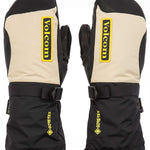 Volcom 91 GORE-TEX Mittens - Mittens are black with yellow accents and a textured, rubberized palm.