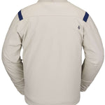 Volcom All I Got Fleece Pullover Sweater 2023 - A cream-colored fleece pullover with a small navy-blue logo on the upper right side.