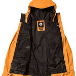 Volcom Dua Insulated GORE-TEX Jacket 2024 - Black jacket with white logo on chest and black zipper.