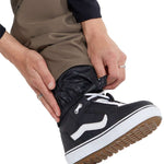 Volcom Freakin' Snow Chino Pants 2024 - Black snow pants with a subtle white stripe on the side of one leg.