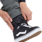 Volcom Freakin' Snow Chino Pants - Black snow pants with a subtle white geometric pattern on the side of one leg.