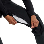 Volcom Freakin' Snow Chino Pants 2024 - Black snow pants with zippered pockets and a white logo on the left leg.