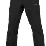 Volcom Freakin' Snow Chino Pants 2024 - Black snow pants with a subtle white logo on the left thigh and black belt loops.
