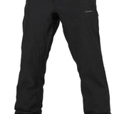Volcom Freakin' Snow Chino Pants 2024 - Black snow pants with a subtle white logo on the left thigh and black belt loops.