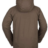 Volcom Guch Stretch GORE-TEX Jacket 2022 - A brown jacket with a hood, featuring stretch fabric and GORE-TEX material.