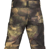 Volcom Juniors Barkley Bib Overall - Camo-printed bib overalls with adjustable straps and multiple pockets.
