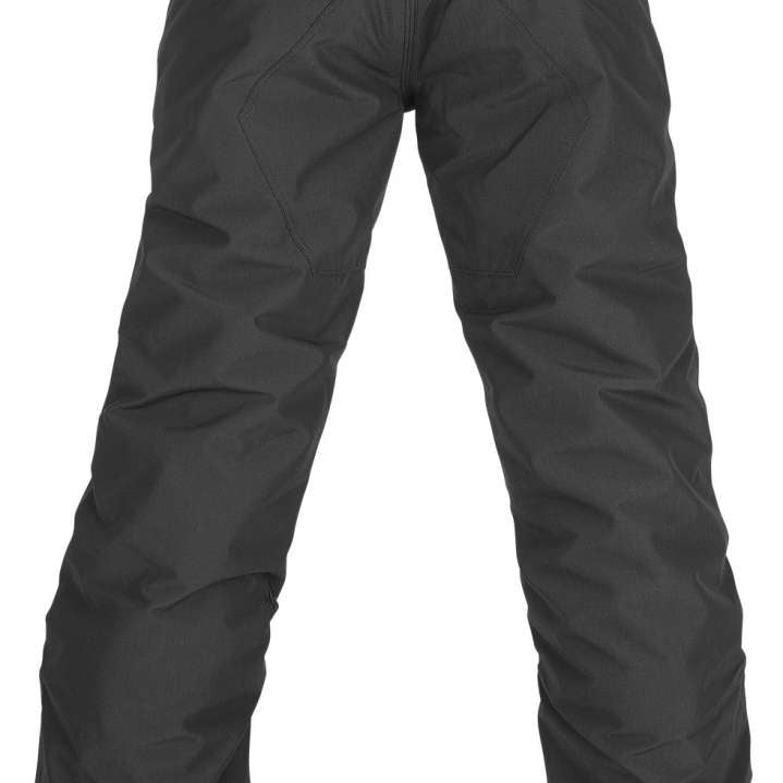 Volcom Juniors Freakin' Chino Insulated Pant - Black pants with a subtle white pattern on the side of one leg.