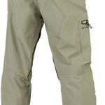 Volcom L GORE-TEX Shell Pant 2024 - Khaki pants with a zippered pocket on the thigh and black stitching.