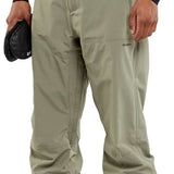 Volcom L GORE-TEX Shell Pant 2024 - Black pants with a subtle white logo on the left thigh and black zippers on the side pockets.