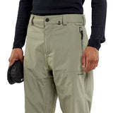 Volcom L GORE-TEX Shell Pant 2024 - Black pants with white logo on left thigh and black zipper pull.