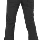 Volcom Women's Battle Stretch High Rise Pants 2024 - Black pants with a high rise and stretch material, featuring two back pockets.