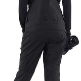 Volcom Women's Elm Stretch GORE-TEX Bib Pant 2024 - Black bib pant with diagonal quilted pattern on back and black straps over shoulders.