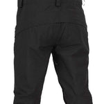 Volcom Women's Elm Stretch GORE-TEX Bib Pant 2024 - Black bib pant with a subtle floral pattern on the upper thigh area.