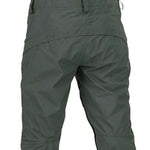Volcom Women's Elm Stretch GORE-TEX Bib Pant - Dark green bib pant with black straps and a quilted pattern on the upper back.