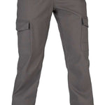 Volcom Women's Grace Stretch Pant 2022 - A pair of gray women's pants with zippered pockets and a stretchy material.
