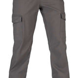 Volcom Women's Grace Stretch Pant 2022 - A pair of gray women's pants with zippered pockets and a stretchy material.
