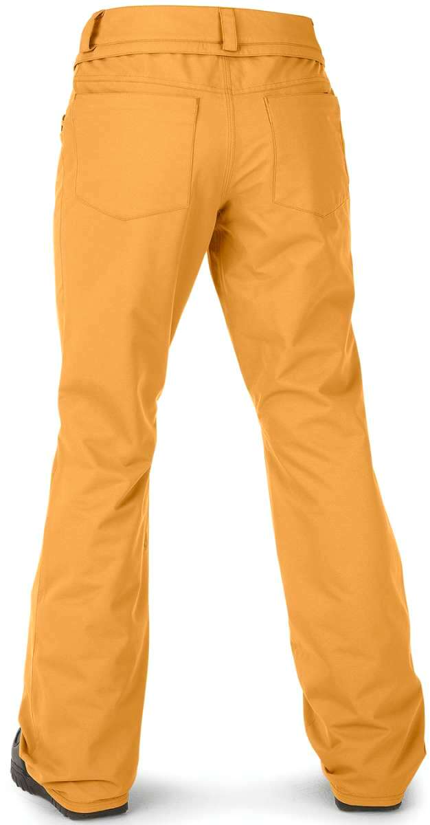 Volcom Women's Hallen Shell Pant - 2023 model with a black base color and reflective detailing on the side pockets.