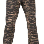 Volcom Women's Hallen Shell Pant - Black shell pant with a subtle pattern of small, light-colored dots on the upper thigh area.