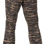 Volcom Women's Hallen Shell Pant - Black shell pants with a subtle, repeating pattern of small white snowflakes.