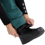 Volcom Women's Hallen Shell Pant 2024 - A black shell pant with a white logo on the left leg.
