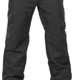 Volcom Women's Hallen Shell Pant 2024 - Black snow pants with a smooth, waterproof fabric and a subtle sheen.