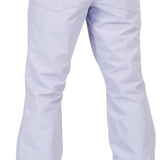 Volcom Women's Hallen Shell Pant 2024 - A pair of white snow pants with a belt and two back pockets.