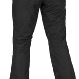 Volcom Women's Hallen Shell Pants 2022 - Black pants with a subtle diagonal stripe pattern on the left leg.