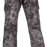 Volcom Women's Hotlapper Pants 2022 - Black pants with a subtle white pattern and two zippered pockets on the side.