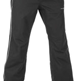 Volcom Women's Hotlapper Shell Pant 2023 - Black snow pants with white stripe down side seam.
