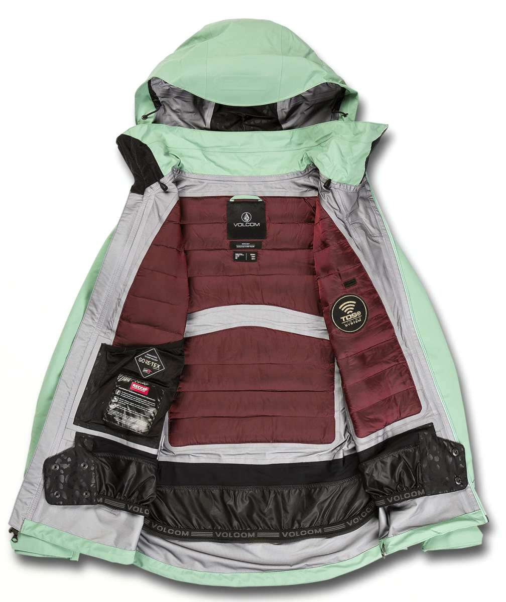 スノーボード VOLCOM NYA TDS INF GORE-TEX JACKET LIM Nya Tds Infrared Gore-Tex Jacket - Petrol Blue | Volcom Europe